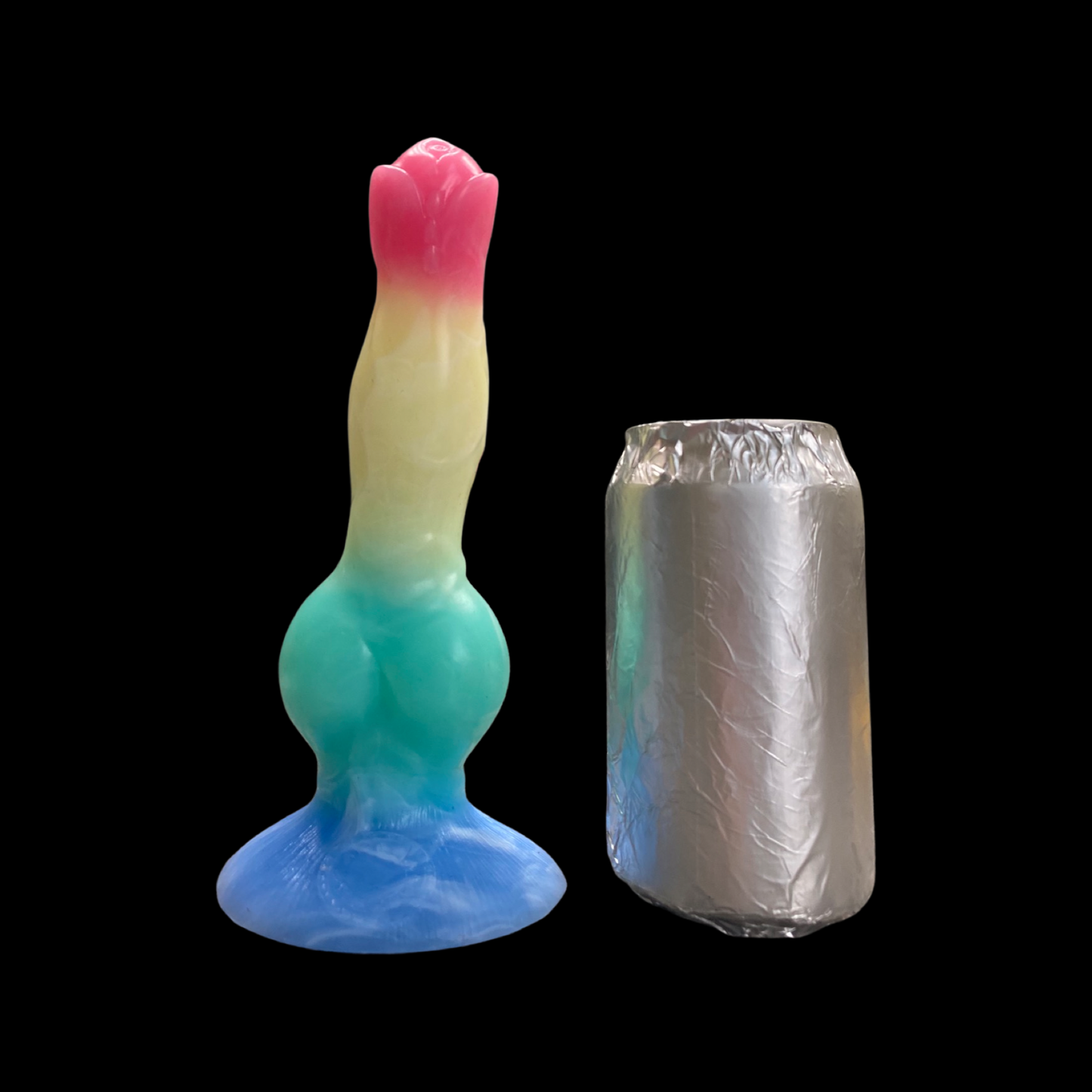 Rainbow Fantasy Knot Dildo