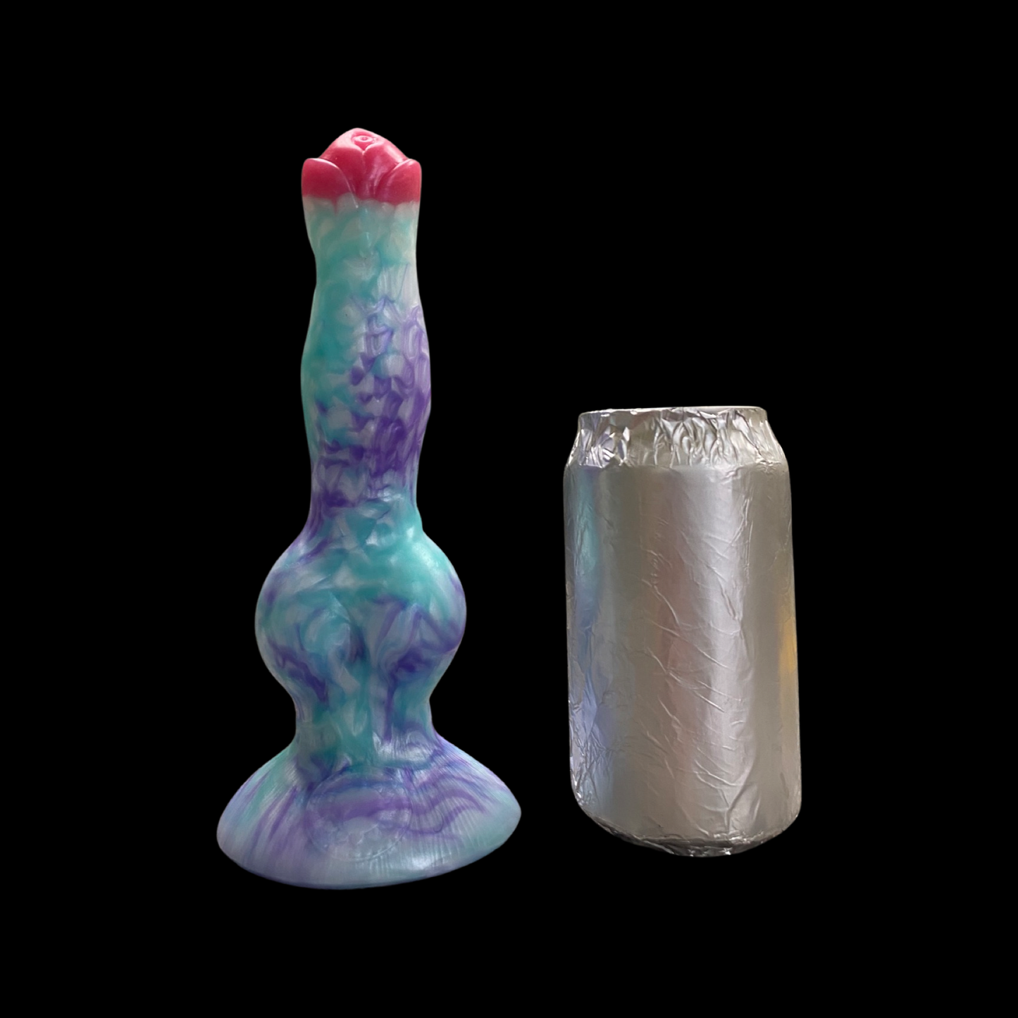 Purple Blue Fantasy Knot Dildo